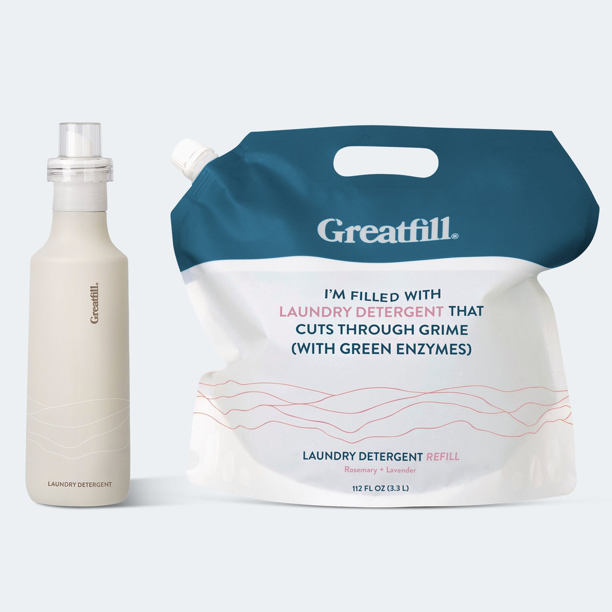 Rosemary + Lavender / Light Grey