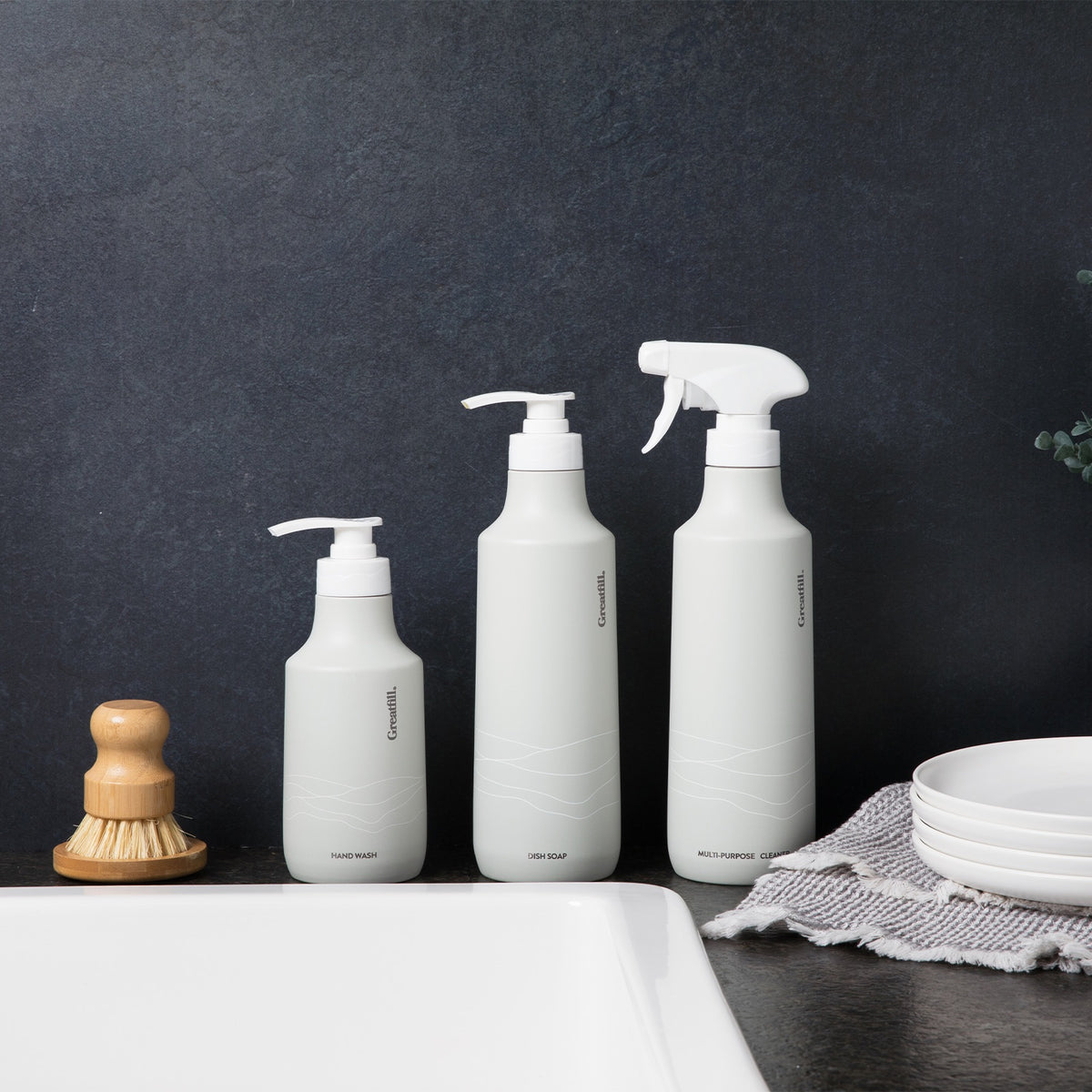 Grapefruit + Mandarin / Light Grey